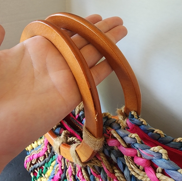 Patricia Nash Multicolor Woven Satchel - Picture 8 of 10